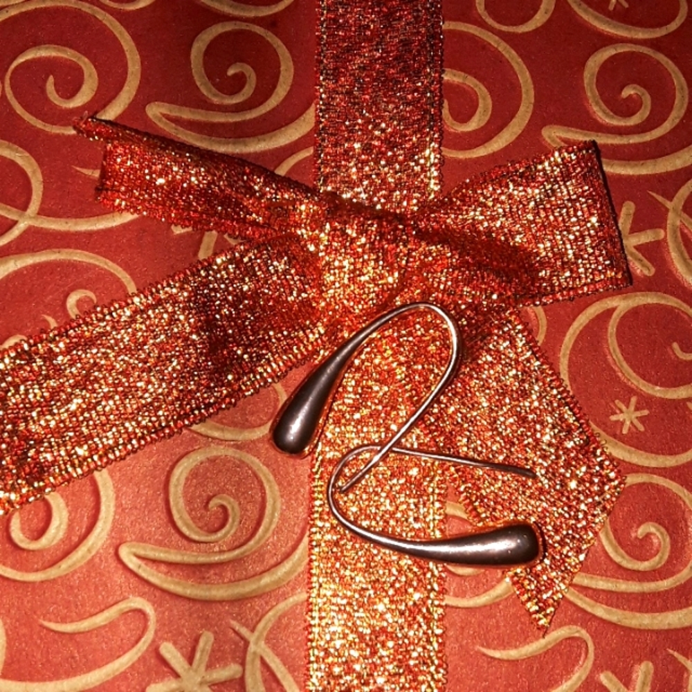 Rose Gold Teardrop/ Hook Earrings (Fashion Jewelry)